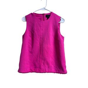 Victoria Beckham for Target Pink Sleeveless Blouse Top Sz S Zip Back